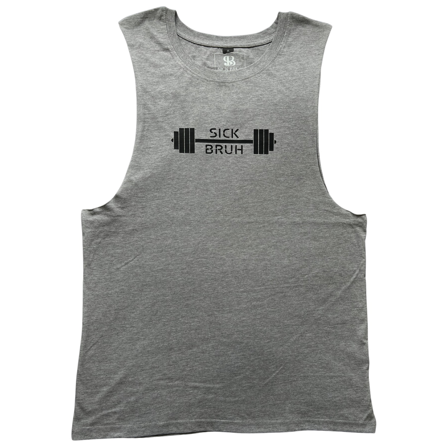 Grey Marle Big Air Tank-Men's Big Air Tank Shirt-Gym T-Shirt-Front